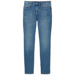 TOM TAILOR Damen Tapered Jeans, blau, Uni, Gr. 34/32