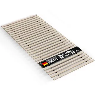 TUGA - Holztech Rollrost Buche Lattenrost 90 x 190 cm 28 Leisten, 22mm bis 650kg unbehandeltes Buchenholz unserer Wälder
