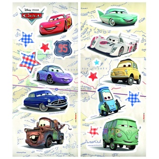 Komar Deco-Sticker von Disney | CARS | 14 x 33 cm | Wandtattoo, Wandbild, Wandsticker, Wandaufkleber, Walltattoo, Auto, Rennauto, Lightning McQueen, Sport -14800
