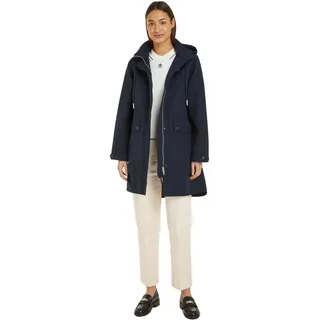 Tommy Hilfiger Damen Parka Essential Cotton Blend Winter, Blau (Desert Sky), 42 - 42