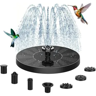 auauraintt Solarbrunnen mit 6 Düsen