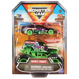 Spin Master Monster Jam Truck und Rennauto mehrfarbig 1:64
