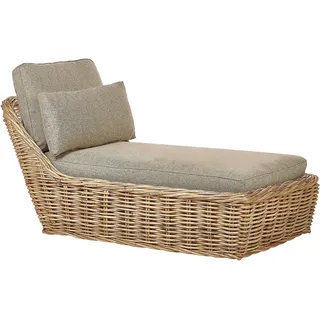 Beliani Sonnenliege 200 x 77 x 88 cm Beige