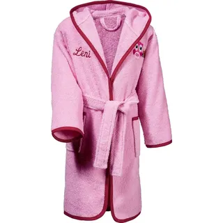 Erwin Müller Kinderbademantel Kinder-Bademantel mit Kapuze, Rückenlänge: 65 cm, Frottier, mit Kapuze, default, Walk-Frottier Uni rosa Rückenlänge: 65 cm | 86/92