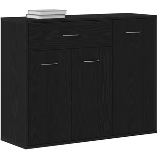 vidaXL Sideboard 88x30x70 cm Schwarz Holzwerkstoff