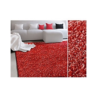 Hochflorteppich Floordirekt STEP Bali Rot Polypropylen 660 x 1000 mm