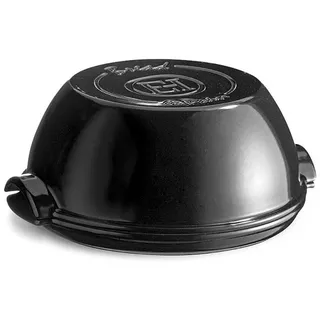 Emile Henry Geschirr-Set Brot-Set 2-tlg. Fusain, Keramik schwarz