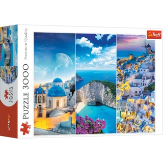 Trefl Puzzle Griechische Ferien-Collage 3000 Teile (3000 Teile)