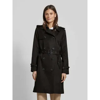 Trenchcoat mit Taillengürtel, Black, S
