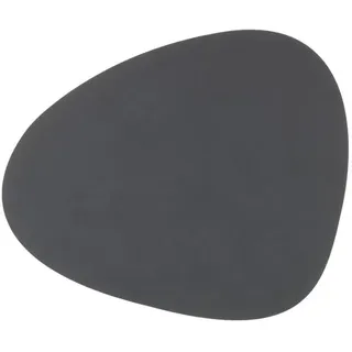 LINDDNA Tischset Nupo L Curve Leder Grau Anthrazit (Large)