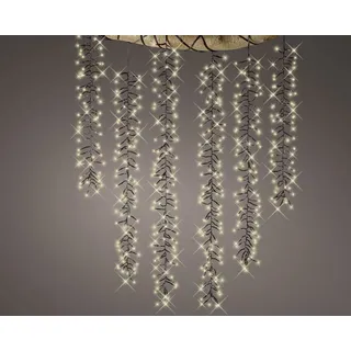 Kaemingk LED Kaskaden Weihnachtsbeleuchtung 200 cm Weiß