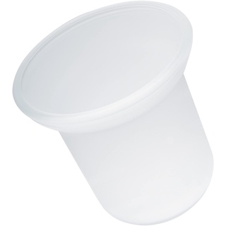 eluno Ersatzglas für Toilettenbürsten, WC-Garnituren, WC-Glas satiniert milchig