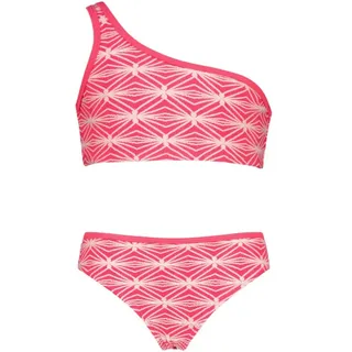 Vingino Bandeau-Bikini Bikini mit One-Shoulder-Top und grafischem Allover-Muster rosa