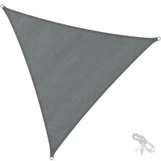 Tectake tectake® Sonnensegel dreieckig mit UV-Schutz 50+, wasserabweisend, atmungsaktiv und reißfest, inklusive Spannseile