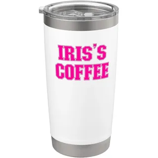 Iris 's Coffee Iris Name personalisiert Doppelwandiger Edelstahl-Thermobecher
