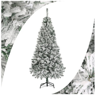 Salcar Künstlicher Weihnachtsbaum Weihnachtsbaum mit Schnee, Tannenbaum Künstlich mit PVC Schnee Nadeln, Nordmanntanne, 120 cm mit 256 Spitzen 120 cm