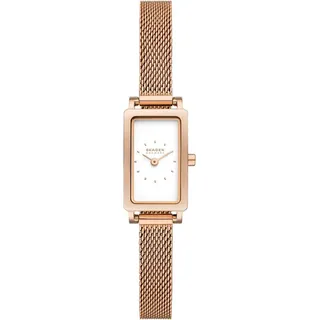 Skagen Skagen, Quarzuhr »HAGEN Micro, Armbanduhr, Damenuhr, Edelstahlarmband, analog, rosegold