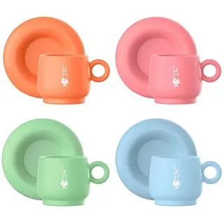 Bialetti Espressotasse 0,09 l Bunt 4 St.