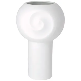 Räder Dekovase räder Muschelvase mit Fuß weiß