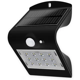 Blulaxa Solarleuchte Kunststoff 1,5 W 220lm inkl. Akku schwarz