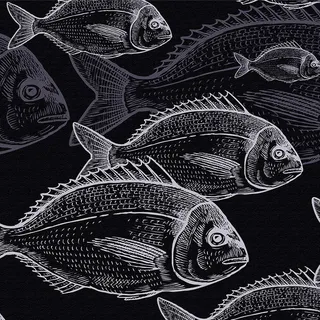 Selbstklebende Tapete Fische, 44 x 600cm Blau Tapete Maritim Fische Muster Tapeten Meeresleben Unter dem Meer Fische Unterwasserwelt Möbelfolie Selbstklebend für Badezimmer Wohnzimmer Schlafzimmer