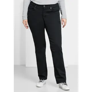 Stretch-Hose SHEEGO "Große Größen" Gr. 88, Langgrößen, schwarz Damen Hosen 5-Pocket-Hose Stretch-Hosen elastische Twill-Qualität