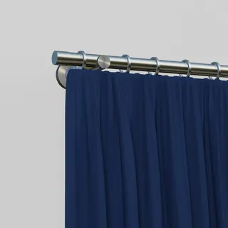 INDEKO Vorhangstange Linz 1-läufig Ø 16 mm 100 cm Silber