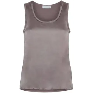 Rundhals-Top Seide St. Emile beige, 44