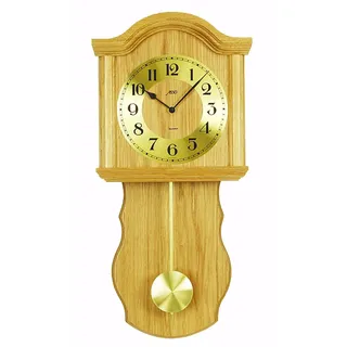Zeit.Punkt Schwyz Wanduhr Pendeluhr, Made IN Germany, Eiche - 345415