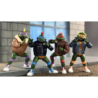 NECA Teenage Mutant Ninja Turtles Actionfiguren 4er-Pack Punk Turtles 18 cm