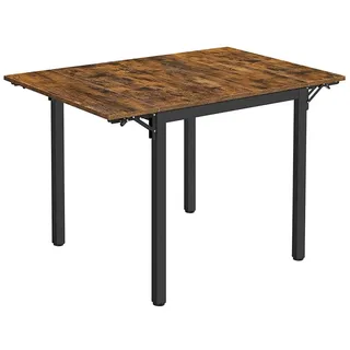 VASAGLE Küchentisch 120 x 75 x 78 cm braun/schwarz