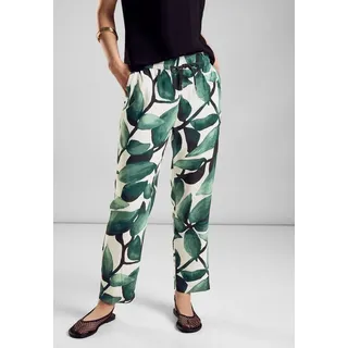STREET ONE Hose mit floralem Print - 34W / 28L