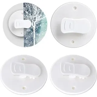 4-teiliges Set Spritzschutzclips, Selbstklebende Duschvorhangclips, Duschvorhangclips, Kein Bohren Erforderlich, Zum Aufhängen Von Duschvorhängen Beim Camping
