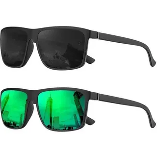 Polarisierte Sonnenbrille UV400-HD-Objektive, Vintage-Design, für