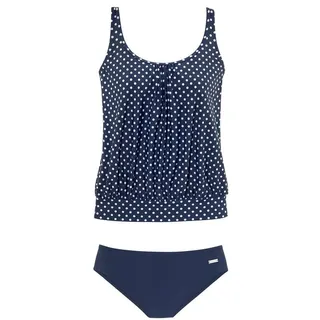 LASCANA Tankini Damen Blau/Weiß 50