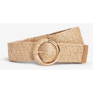 Next Stretchgürtel Breiter Bastgürtel beige M (71-76 cm.)