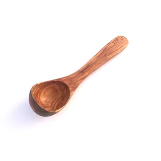Kelle Länge wählbar, Suppenkelle, Schöpflöffel, Saunakelle, Saunalöffel, Aufgusskelle, handgemacht aus Olivenholz (Länge: 25 cm)