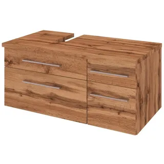 Held MÖBEL Waschtischunterschrank »Davos«, BxHxT: 90 x 41 x 47 cm - bunt