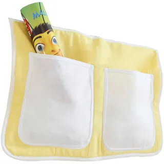 Livetastic Betttasche Ticaa 850249 Stofftasche, Gelb, Weiß, Textil, Uni, 2 Fächer, 56x32x2 cm, Kinder- & Jugendzimmer, Kindermöbel, Kinderbetten, Kinderbettzubehör