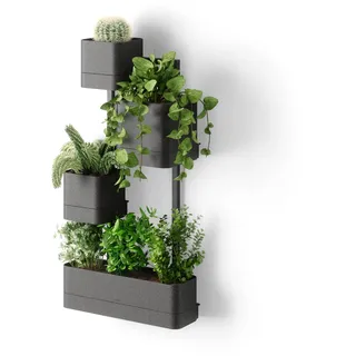 Umbra Cubiko Wandpflanzkasten 20,7 x 23,5 x 41,9 cm Schwarz