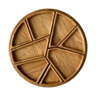 Generisch Holz Servierplatten | Servierplatte Mit Herausnehmbaren Fächern | Holzplatte Für Dessert Snacks | Wohnzimmer Vorratsschrank