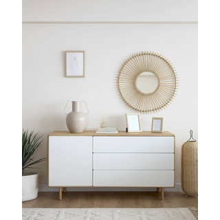 Kave Home Sideboard Anielle Holz Weiß