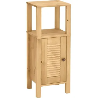 OTTO home Unterschrank Ayanna, Badschrank, Badezimmermöbel, FSC® aus Massivholz, FSC®, Lamellenfront, Breite 34 cm beige