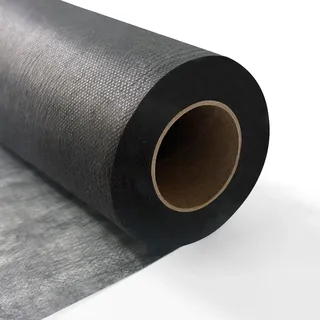 Longing Home Tischläufer Tischband 30 cm x 50 m, 10g/m2, Schwarz | Einweg Tischdecke Vlies Rolle, stoffähnlich - ideal für Hochzeit, Geburtstag, Taufe, Kommunion, Einschulung, Party & Deko
