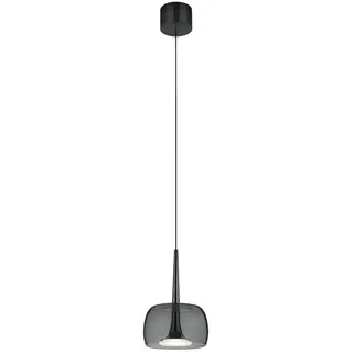 Helestra Led-Pendelleuchte Flute, Schwarz, Metall, 200 cm, Lampen & Leuchten, Innenbeleuchtung, Hängelampen, Pendelleuchten