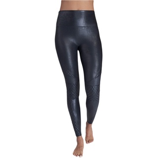 Spanx Damen, Faux Leather Shaping-Leggings in Leder-Optik, 20248R, Very Black, Größe XL