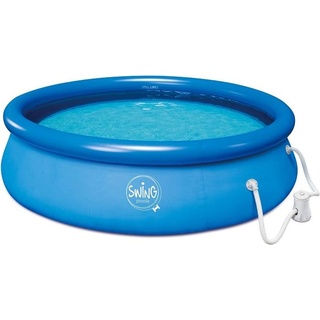 Swing Pools, Pool, Quick Up Pool - Set „Swing Pool“, mit Filterpumpe, rund, Blau, Ø 3,66 x 0,76 m (366 x 76 cm)