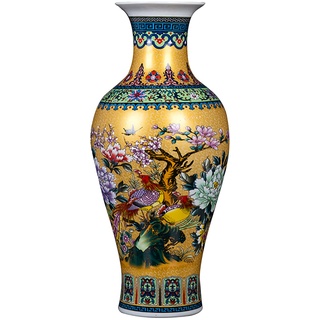 Wddwymll Traditionelle Chinesische Porzellan Vase,Wand-Keramische Vase,Vintage Porzellan-Vase,China Ming-Stil,für Heimdekoration