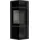 8 kW Ø 150 Glaspaneel Schwarz / Brennraum Schwarz + Türfeder