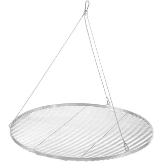 BBQ-Toro Edelstahl Grillrost Rund | Ø 90 cm | Grillgitter mit Seilaufhängung, Hänge Rost für Schwenkgrill | Hängegrill Rost für Dreibein, BBQ Grillrost, Outdoor Rost, Gitter Rost, Grillzubehör